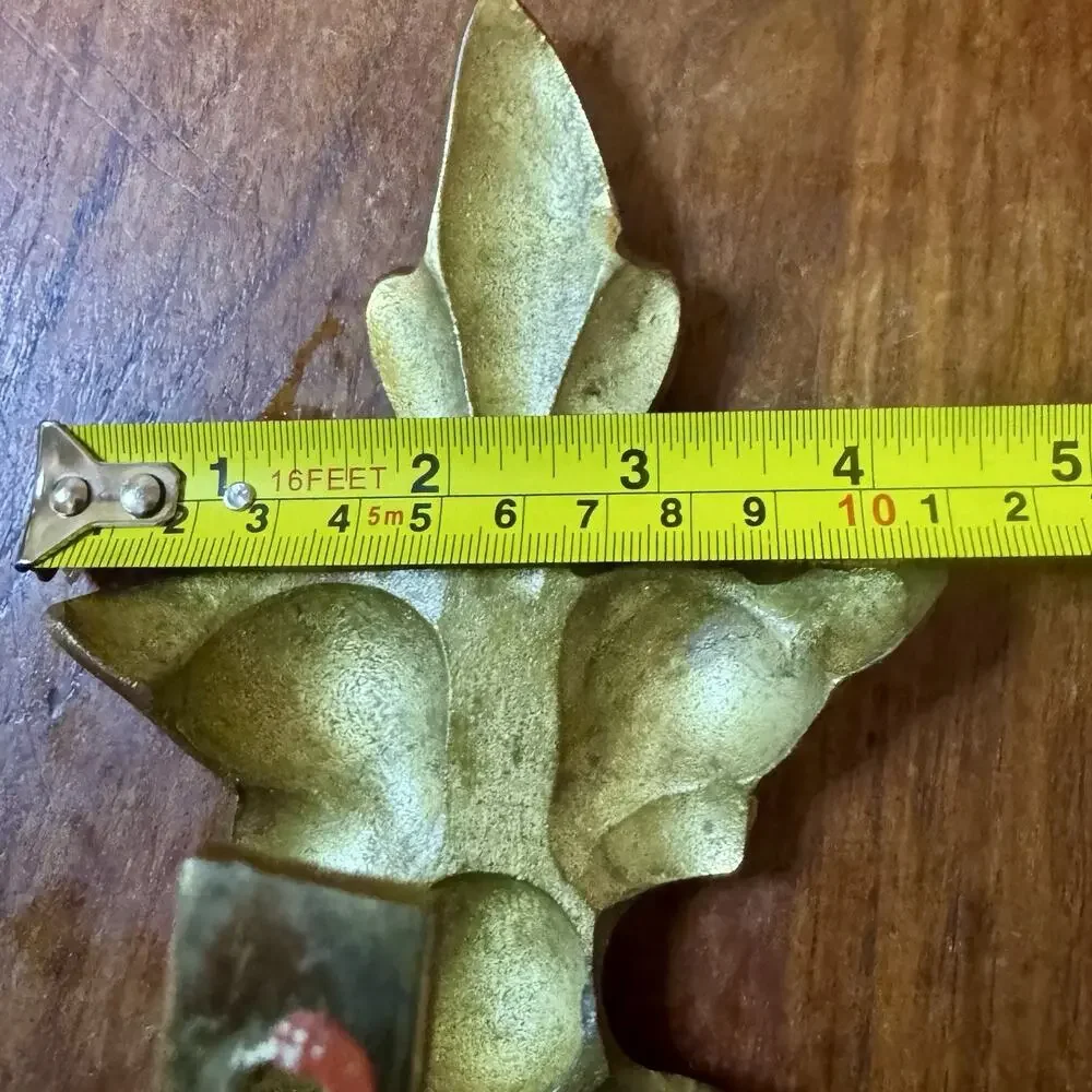 Vintage Brass Curtain Tiebacks Pair Ornate Bow Floral Drapery Holdbacks India
